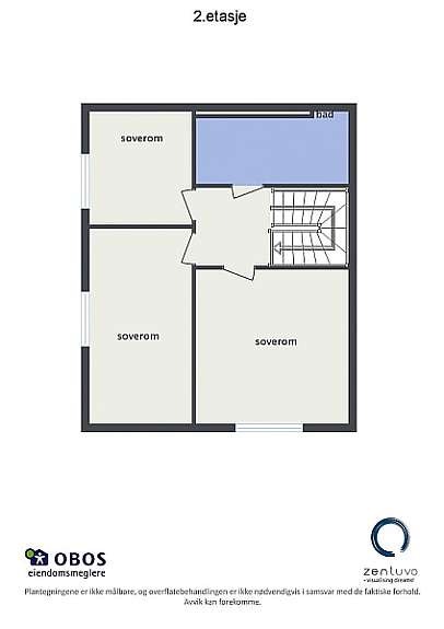 Floorplan letterhead - Munkebekken 237 - 2.etasje - 2D Floor Plan Galleribilde