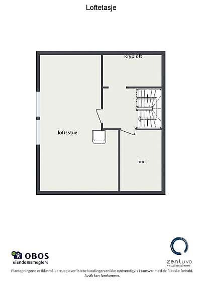 Floorplan letterhead - Munkebekken 237 - Loftetasje - 2D Floor Plan Galleribilde