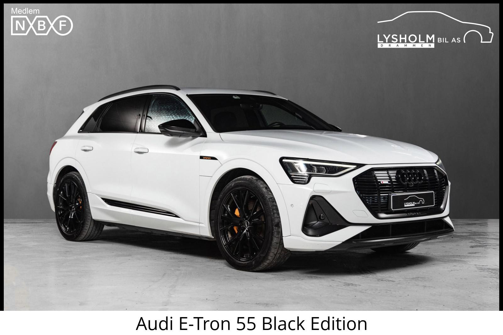 Audi e-tron 55 Black Edition 2xS-Line/B&O/Krok/360kam/LED/El.seter/