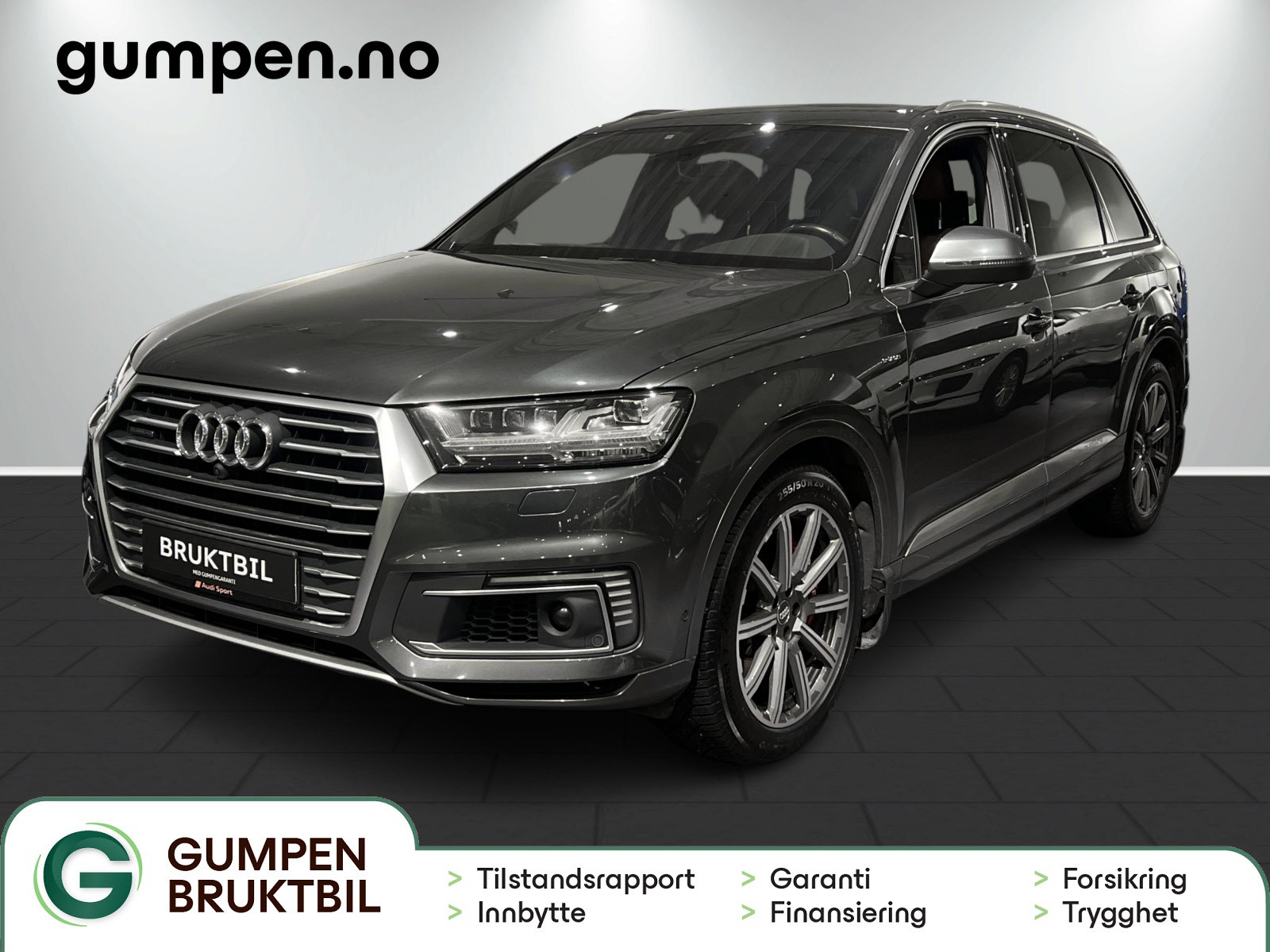 Audi Q7 e-tron quattro 373 hk 5-s Pano/Luft/Bose/Valcona/