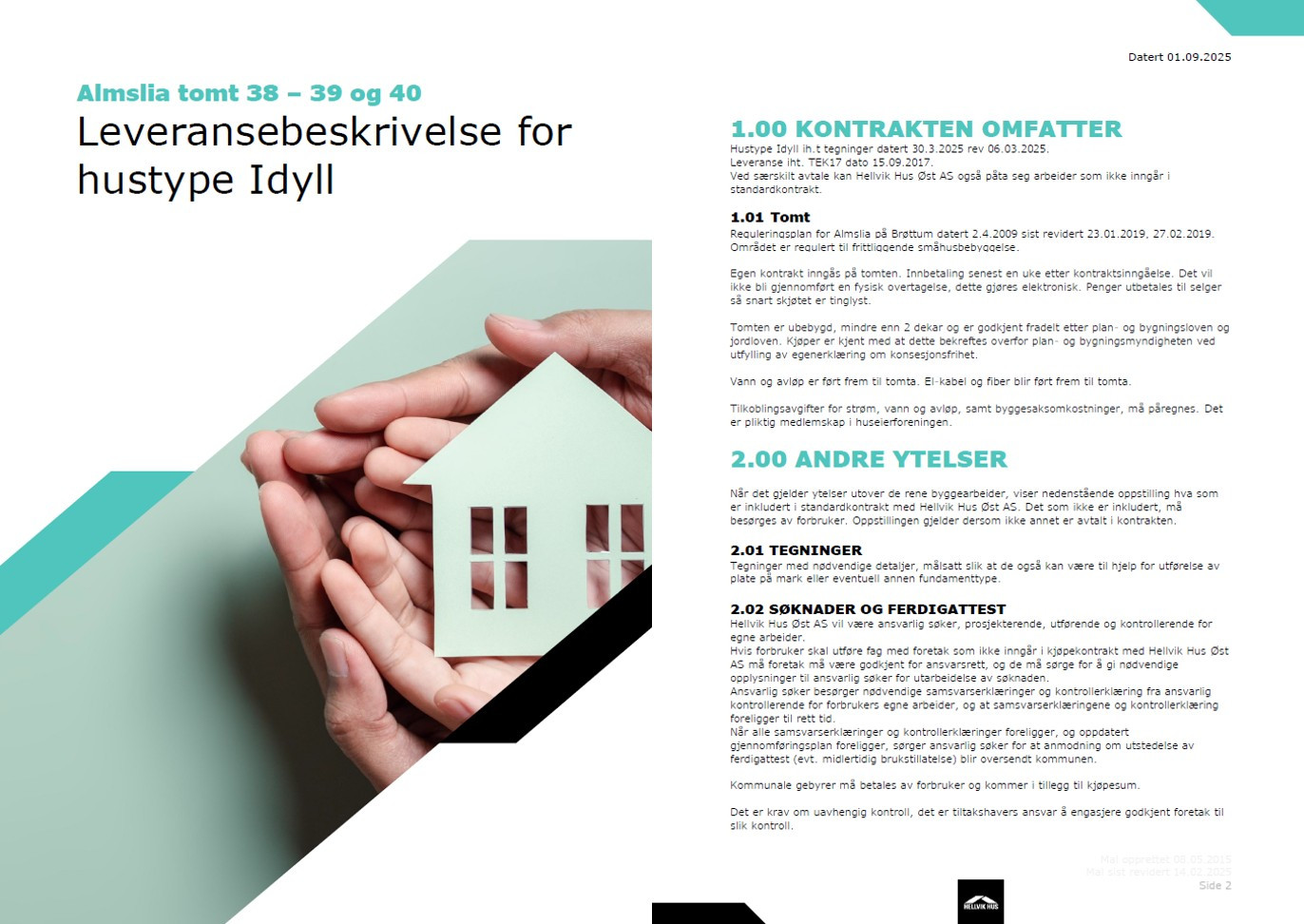 Leveransebeskrivelse- Side. 1