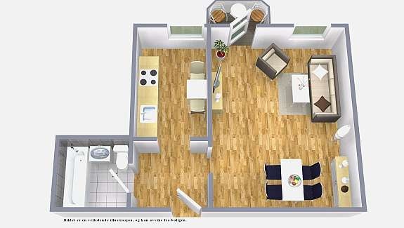 Plantegning Galleribilde