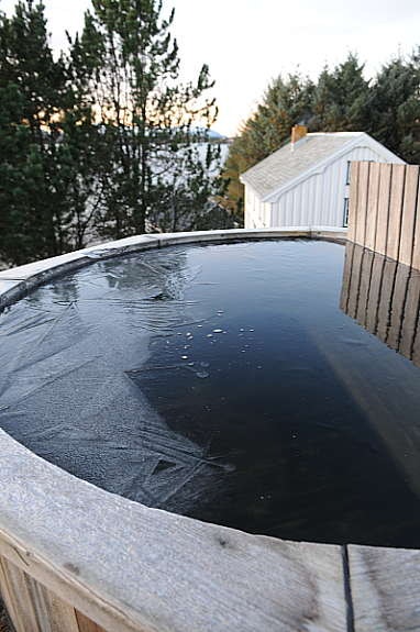 Badestampen i vintermodus Galleribilde