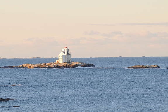 Hestskjær fyr sett fra Ramsø Lille Galleribilde