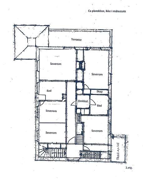 Planskisse 2. etg. Galleribilde