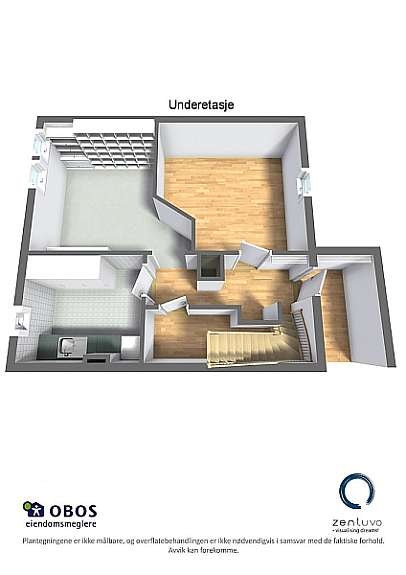 Hoppveien 24 - Underetasje - 3D Letterhead Galleribilde