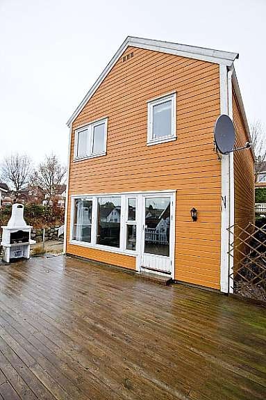 Stor terrasse og utepeis Galleribilde