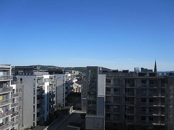 Utsikt fra takterrassen Galleribilde