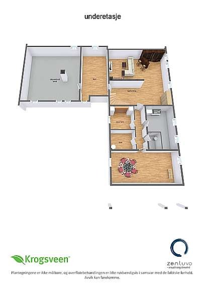 Underetasje 3D Galleribilde