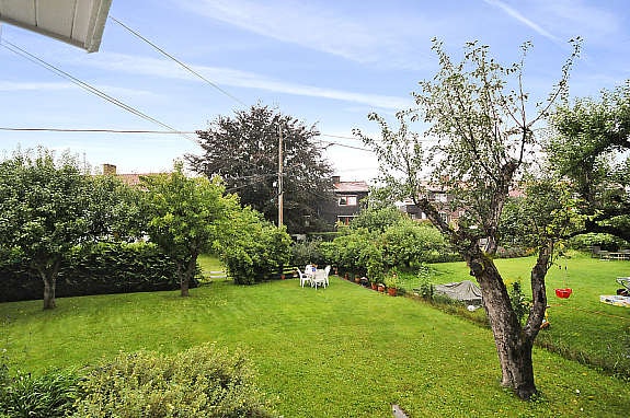 Utsikt mot egen del av tomten Galleribilde