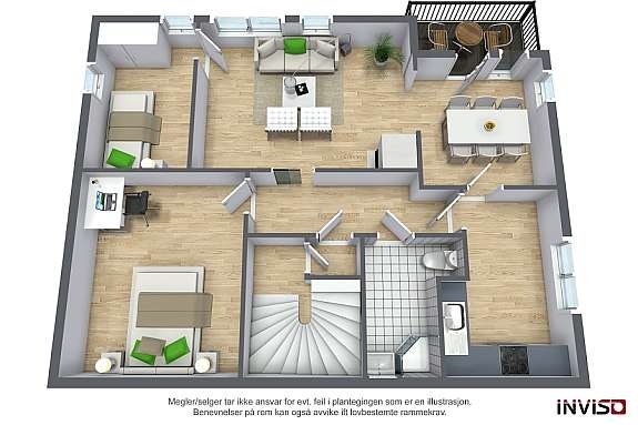3d-plantegning Galleribilde