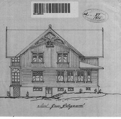 Opprinnelige fasadetegninger Galleribilde