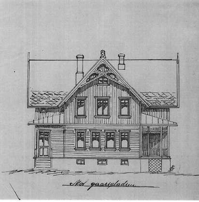 Opprinnelige fasadetegninger Galleribilde