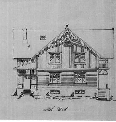 Opprinnelige fasadetegninger Galleribilde