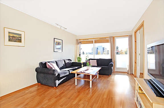 Stue med utgang balkong Galleribilde