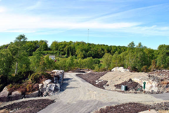 Det interne vegnettet på byggjefeltet. Galleribilde
