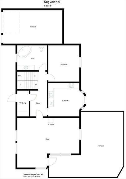 Plantegning 1.etasje Galleribilde