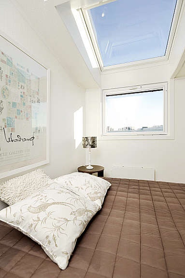 Soverom med utsikt mot himmelen -her kan man se stjernene fra sengen. Galleribilde