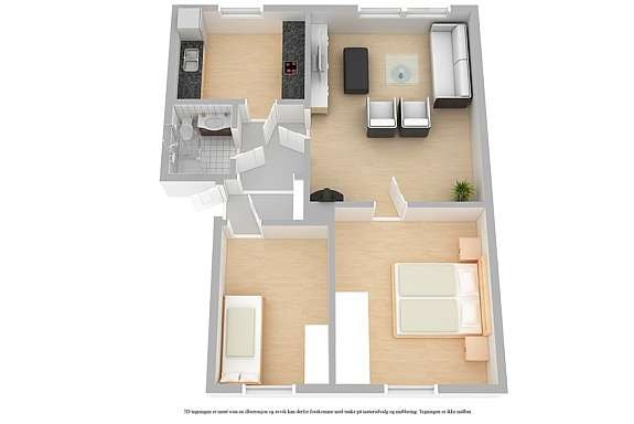 3D-plantegning Galleribilde