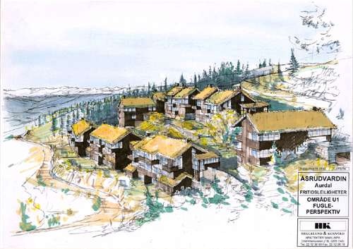 Ferdig prosjekterte tegninger fra Heggelund & Korsvold Galleribilde