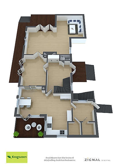 Plantegning 1.etasje Galleribilde