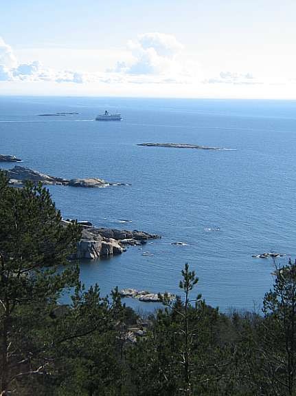 Fantastisk utsikt ned i Ranvika, og videre utover Oslofjorden Galleribilde