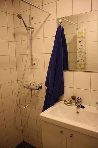 Dusjhjørne. Galleribilde