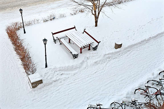Utsikt fra vindu. Galleribilde