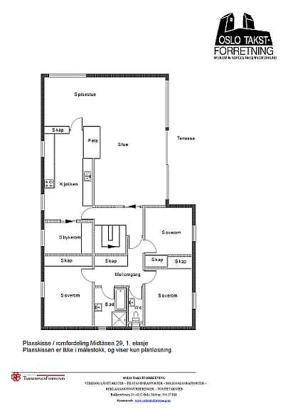 Plantegning - 1.etasje Galleribilde