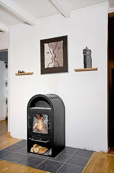 Peisovn i stue Galleribilde