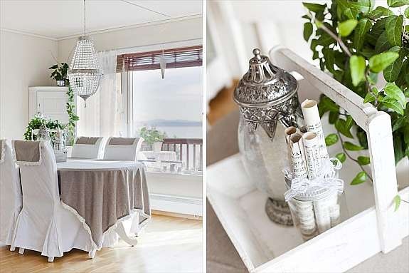 Detaljbilde fra spisestue. Galleribilde