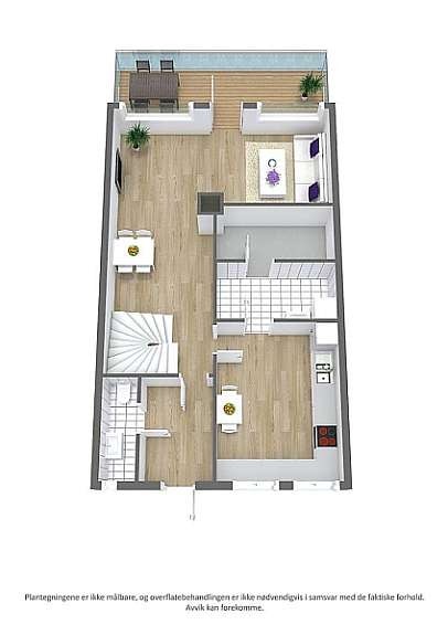 Planskisse 1etg Galleribilde