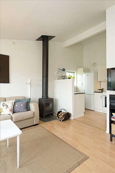 stue med peisovn Galleribilde