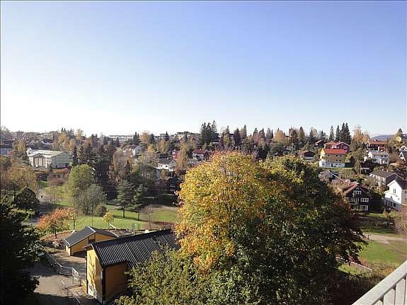 Utsikt fra balkong Galleribilde