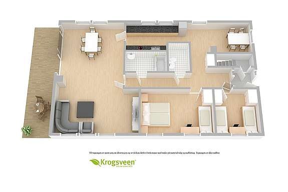 Plantegning 1. etg. Galleribilde