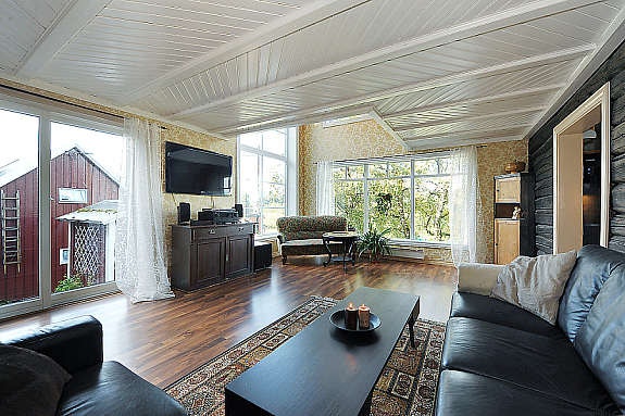 Stue hvitt hus Galleribilde