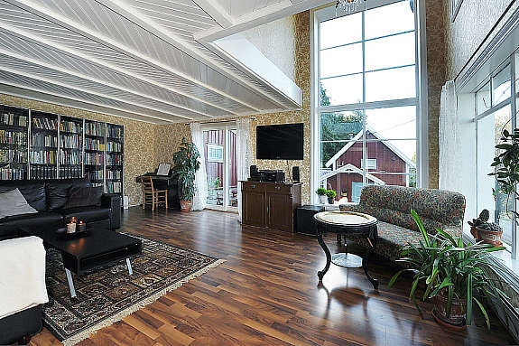 Stue hvitt hus Galleribilde