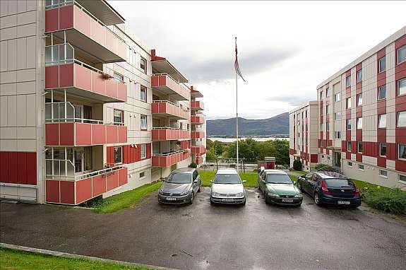 Felles parkeringsplass Galleribilde