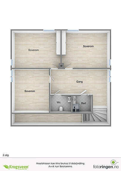 Plantegning, 2. etg. Galleribilde