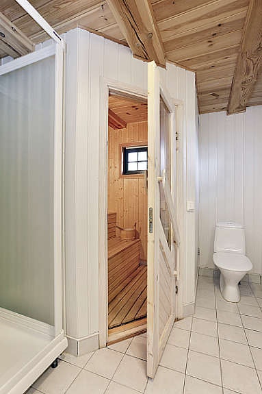 Badstue i forbindelse med bad 1. etg. Galleribilde