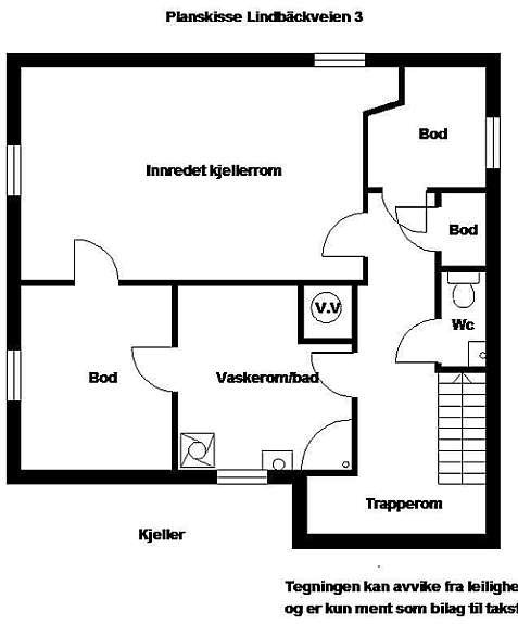 Planskisse kjeller Galleribilde
