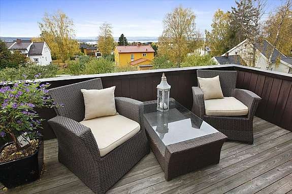 Terrasse mot vest Galleribilde