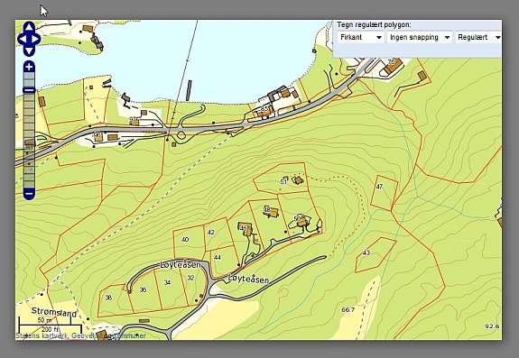 kart over område Galleribilde