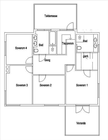Plantegning 2. etg Galleribilde