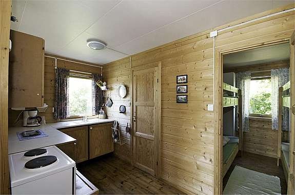 Kjøkken i en av leilighetene i hovedhytta Galleribilde