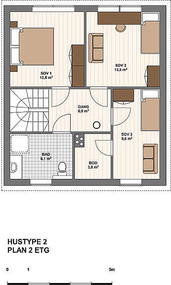 Plantegning 2. etg. Galleribilde