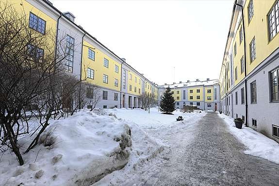 Flott felles bakgård Galleribilde