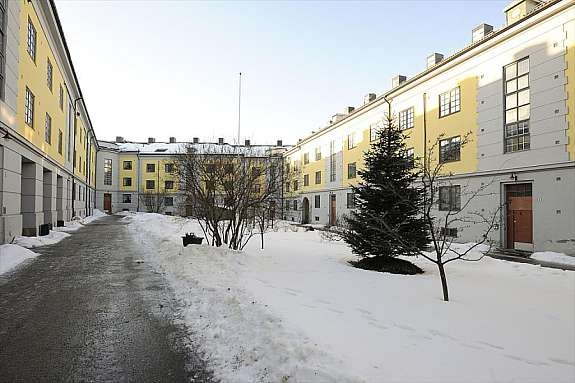 Flott felles bakgård Galleribilde