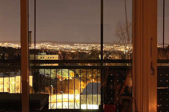 Utsiktsbilde kveld. Galleribilde