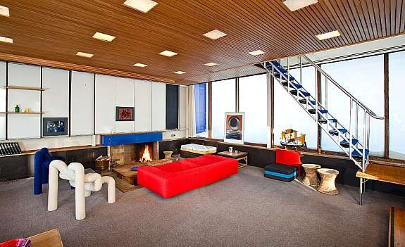 Stue med peis Galleribilde